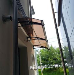 CANOFIX 650x5000mm DIY Door Canopy Polycarbonate Cantilever Porch Patio Walkway
