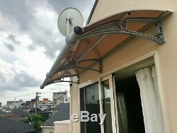 CANOFIX 650x 3000mm DIY Door Canopy Polycarbonate Cantilever Porch Patio Walkway