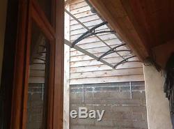 CANOFIX 650x 4000mm DIY Door Canopy Polycarbonate Cantilever Porch Patio Cover