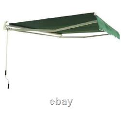 Canopy Manual Retractable Awning Shade Sun Door Patio Porch Rain Cover Shelter
