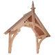 Chilcombe Timber Door Canopies Bespoke wooden porch canopy, gallows bracket