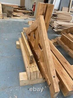 Chunky Solid Oak Porch 2000mm Wide x 1300mm depth x 1425mm Post Height Oiled