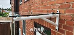 Circular Diagonal Glass Canopy 10mm Thick Glass top, Canopy Porch Door Shelter