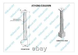 Column Pillar Door Porch Canopy Posts Anthracite Grey Fibreglass Any Colour GRP