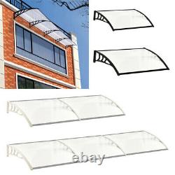 Curved Window Door Canopy Awning Outdoor Porch Patio Front Back Sahde Rain Cover