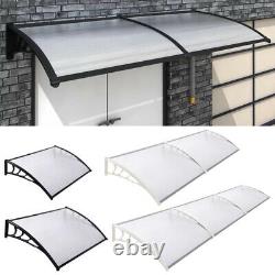 Curved Window Door Canopy Awning Outdoor Porch Patio Front Back Sahde Rain Cover