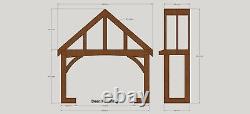 DFLEMING-UK -Oak Porch, Doorway, Wooden porch, Entrance, Self build kit, porch