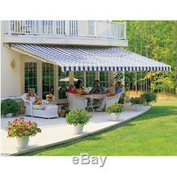 DIY Porch Awning Door Canopy Retractable Manual Awnings Garden Sun Shade Shelter