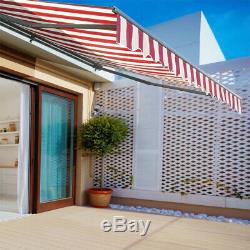 DIY Porch Awning Door Canopy Retractable Manual Awnings Garden Sun Shade Shelter