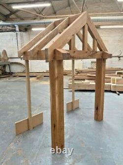 DUNCAN Oak Porch 2280mm Wide x 1600mm depth x 2000mm Post Height Pre Oiled