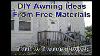 Diy Front Door Canopy Awning Metal Roof Trash To Treasure Idea Video 1