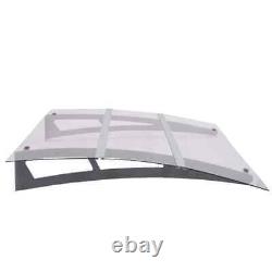 Door Canopy 120cm Polycarbonate Porch Awning Rain Shelter Roof Cover vidaXL