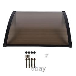 Door Canopy Awning Back Front Window Roof Rain Cover Porch Patio Outdoor Shelter