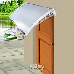 Door Canopy Awning Outdoor Front Back Patio Porch Shade Shelter Sun Rain Cover
