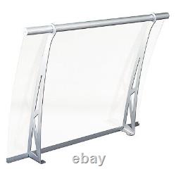 Door Canopy Awning Polycarbonate Sun Front Side Patio Garden Shade Shelter Porch