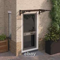 Door Canopy Awning Rain Shelter Front Back Porch Outdoor Shade Patio Roof Cover