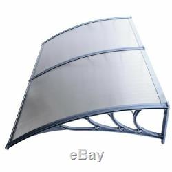Door Canopy Awning Rain Shelter Front Back Porch Outdoor Shade Patio Roof White