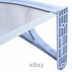 Door Canopy Awning Rain Shelter Front Back Porch Outdoor Shade Patio Roof White