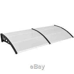 Door Canopy Awning Roof Shelter Porch Outdoor Shade Patio Roof Rain Cover White