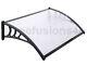 Door Canopy Awning Shelter Front Back Porch Outdoor Shade Patio Cover Black Whit