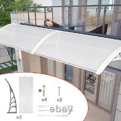 Door Canopy Awning Shelter Front Porch Outdoor Rain Shade Patio Roof 20090cm UK