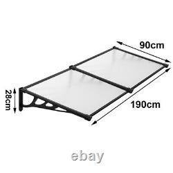 Door Canopy Awning Shelter Outdoor Porch Patio Window Roof Rain Cover 120-270cm