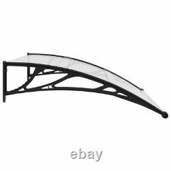 Door Canopy Awning Shelter Porch Front Back Window Roof Rain Cover 120x100 cm