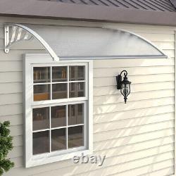 Door Canopy Outdoor Awning Rain Shelter for Window Porch Sun Shade Patio Roof