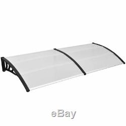 Door Canopy Outdoor Porch Window Rain Awning Shelter Shade For Front/Back 4 Size