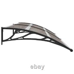 Door Canopy PC Outdoor Porch Window Rain Awning Front Shelter Shade UK