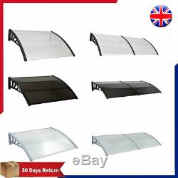 Door Canopy Plastic PC Awning Shelter Porch Window Rain Awning Shelter Shade