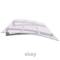 Door Canopy Polycarbonate Porch Awning Rain Shelter Roof 150x90 cm
