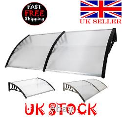 Door Canopy Porch Front Rain Cover Awning Shelter Eaves Canopy Bracket UK