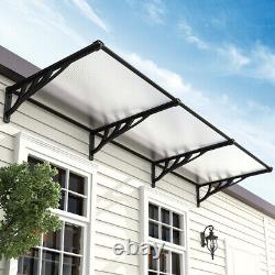 Door Canopy Roof Awning Shade Rain Cover Porch Front Back Outdoor Patio Shelter