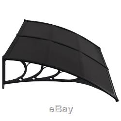 Door Canopy Roof Shelter Awning Shade Rain Cover Porch Front Outdoor Patio UK