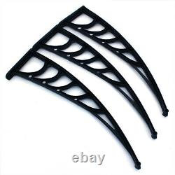 Door Canopy Roof Shelter Awning Shade Rain Cover Porch Outdoor Patio 200cm Width