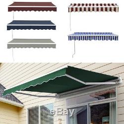 Door Canopy Window Front Porch Overhead Roof Rain Cover Manual Retractable