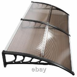 Door Porch Canopy Awning Rain Shelter Outdoor Patio Roof Cover 200x100x28cm