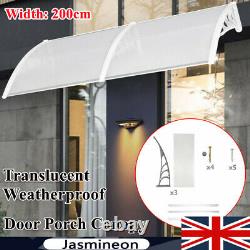 Door Porch Canopy Awning Rain Shelter Outdoor Patio Window Roof Rain Cover 200cm