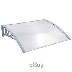 Door Window Canopy Porch Rain Protector Awning Lean To Roof Shelter Shade Cover