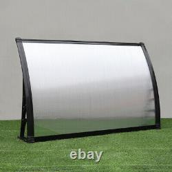 Durable Door Canopy Outdoor Front Back Roof Awning Patio Porch Shade Rain Cover