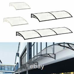 Durable Door Canopy Outdoor Front Back Roof Awning Patio Porch Shade Rain Cover