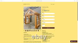 EX DISPLAY 3 OAK PORCH 2200mm Wide Storm Porch Delivery available