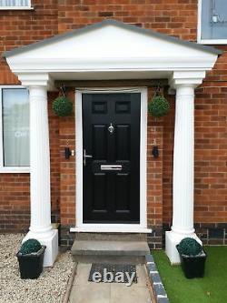 Elegance GRP Complete Porch Door Entrance Canopy and Columns Pillars Package