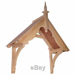 Filcombe Timber Door Canopies Bespoke wooden porch canopy, gallows bracket