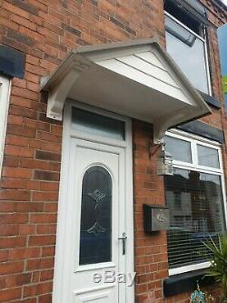 Front Door Canopy Lean to Porch fibreglass Slate Effect Tiles