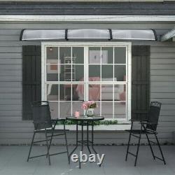 Front Door Canopy Outdoor Awning 300x100cm for Window Porch Back Door Clear