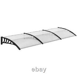 Front Door Canopy Outdoor Porch Patio Awning Rain Shelter for Window 303 x 96cm