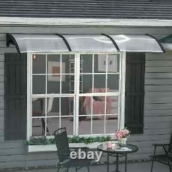 Front Door Canopy Outdoor Porch Patio Awning Rain Shelter for Window 303 x 96cm