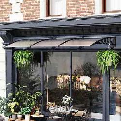 Front Door Canopy Outdoor Porch Patio Awning Rain Shelter for Window 303 x 96cm